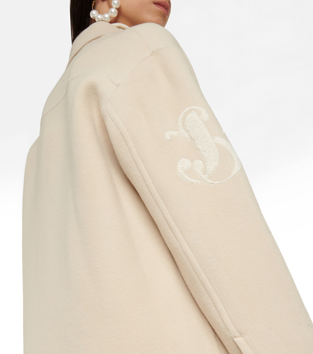 Monogram virgin wool jacket | Jil Sander