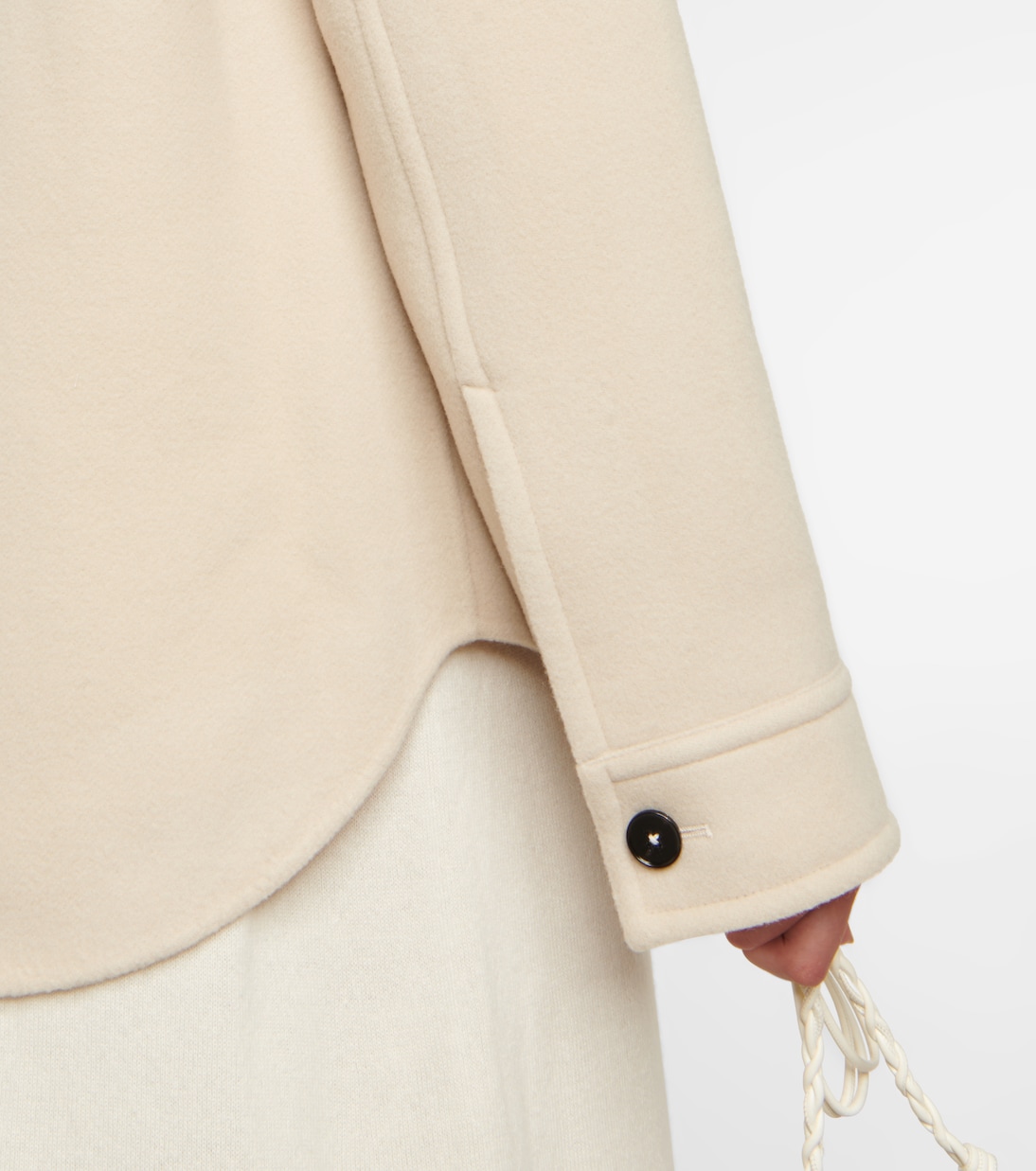 Monogram virgin wool jacket | Jil Sander