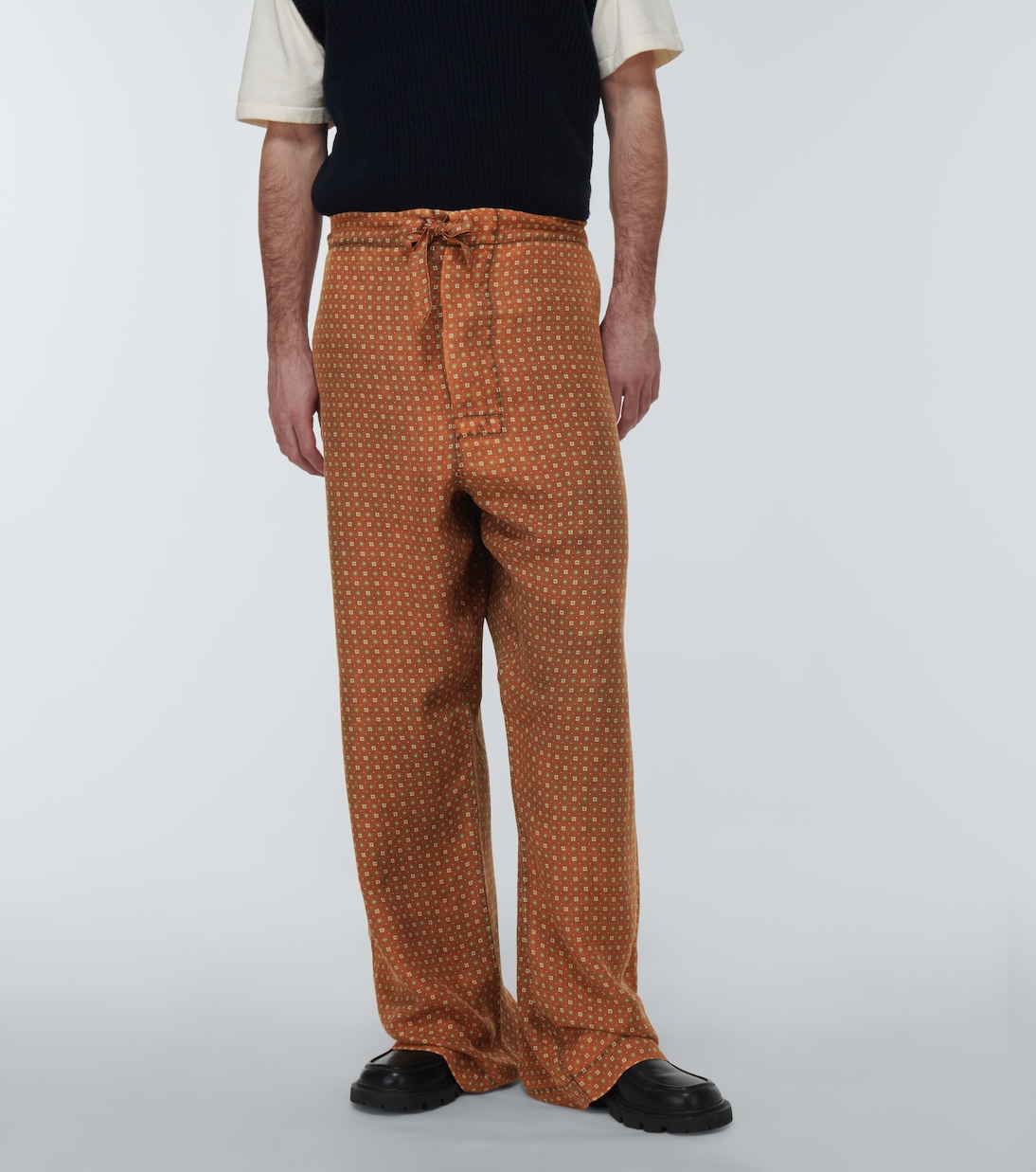 Printed silk pants | Maison Margiela