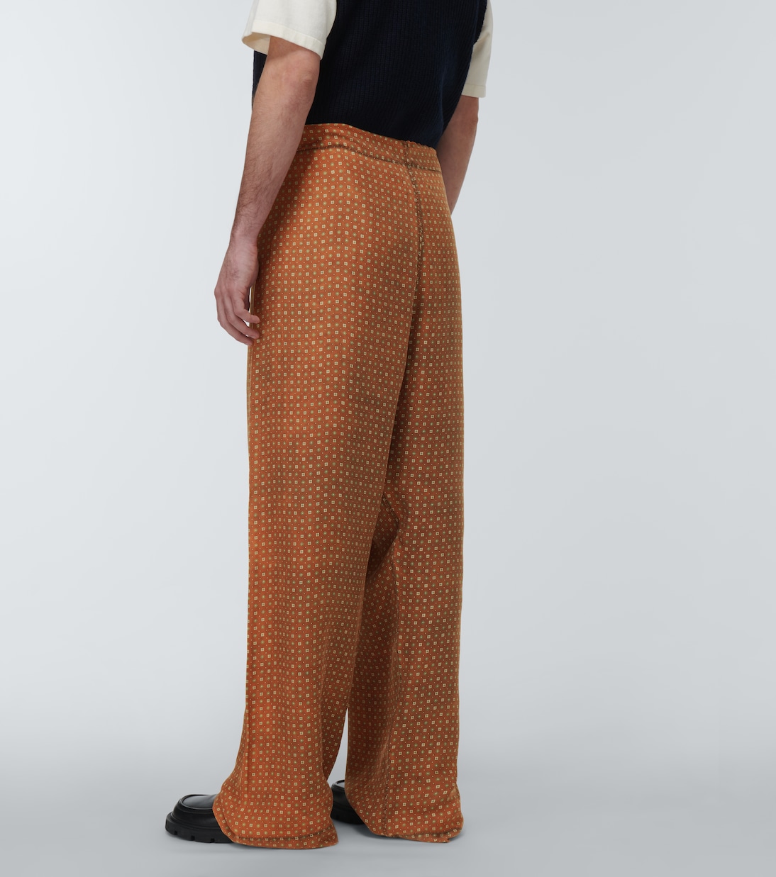 Printed silk pants | Maison Margiela