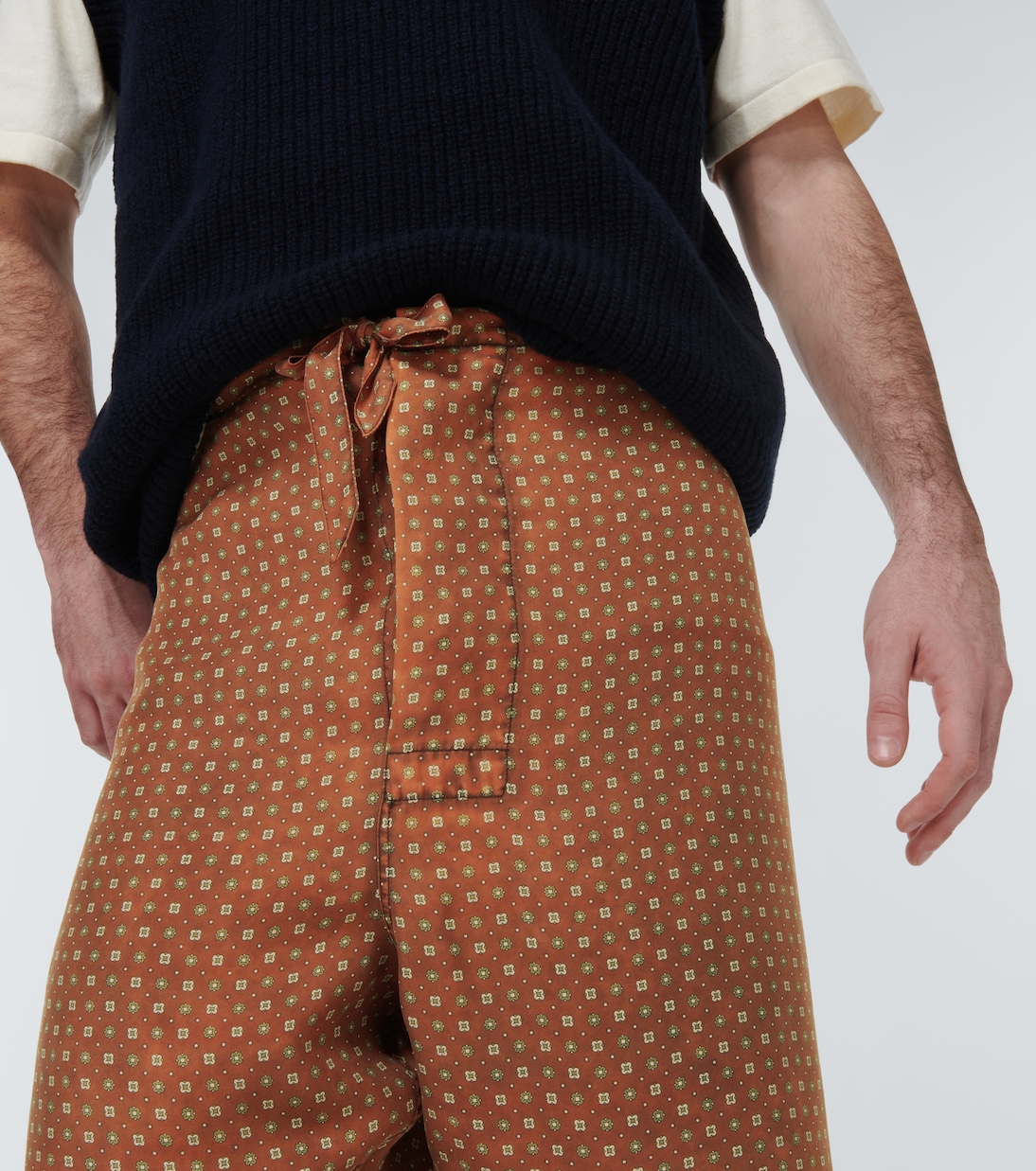 Printed silk pants | Maison Margiela