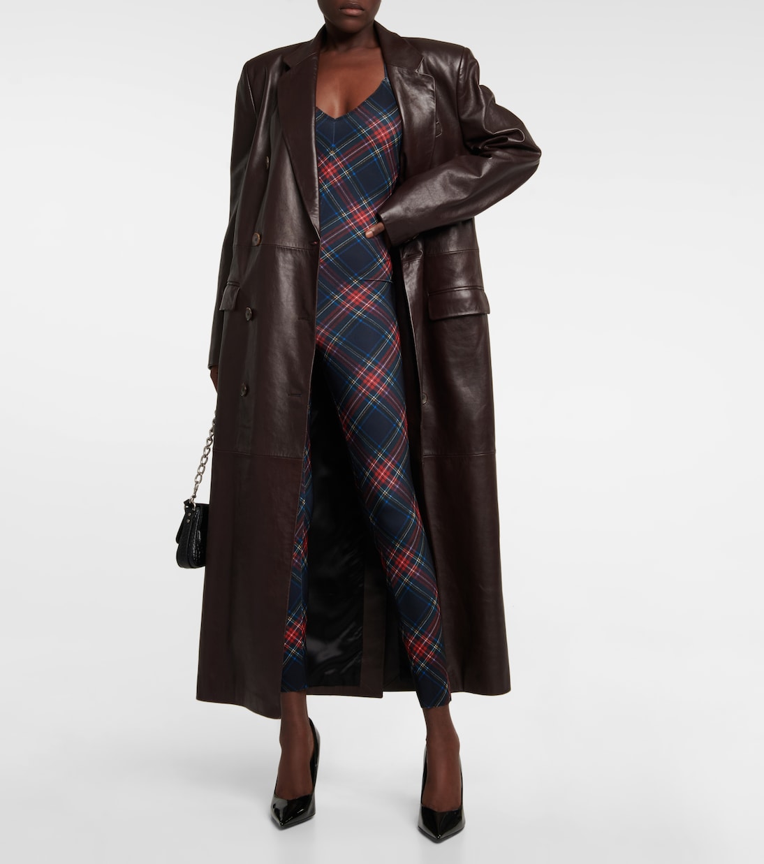 Fara tartan jumpsuit | Norma Kamali