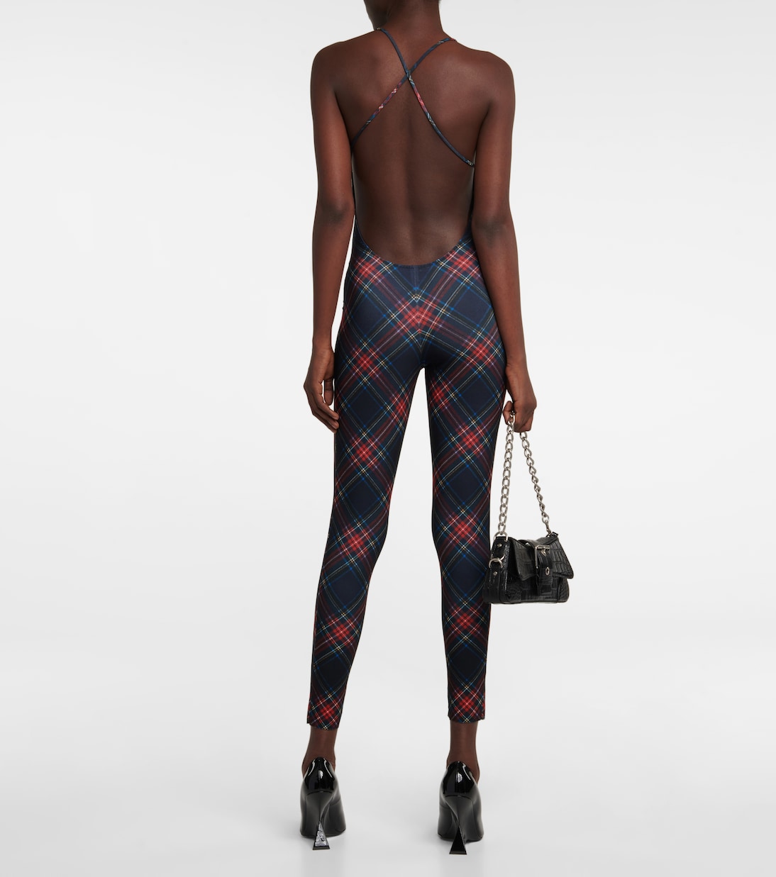 Fara tartan jumpsuit | Norma Kamali