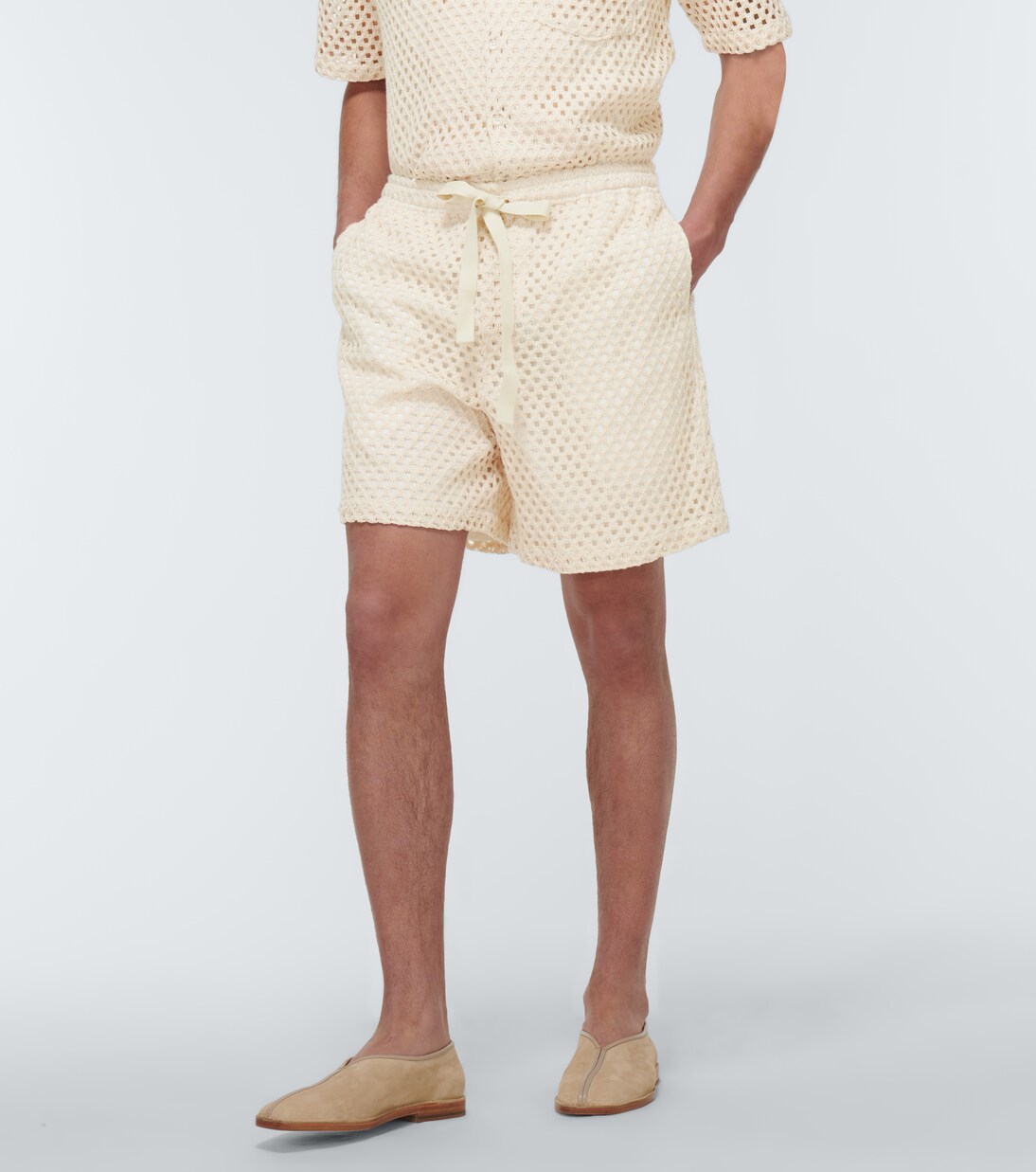 Shorts en mezcla de algodón | Commas