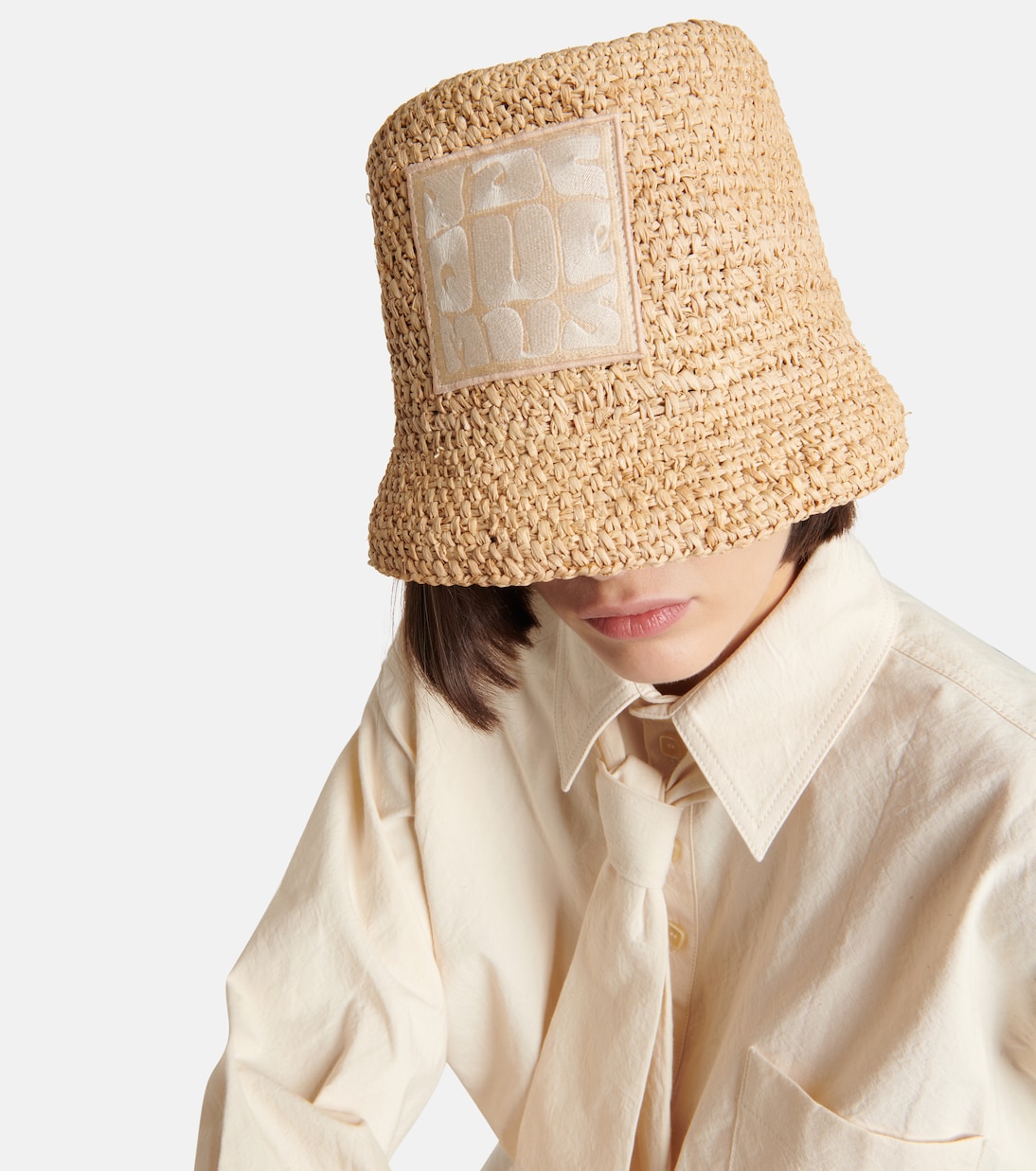 Hut Le Bob Ficiu aus Raffiabast | Jacquemus