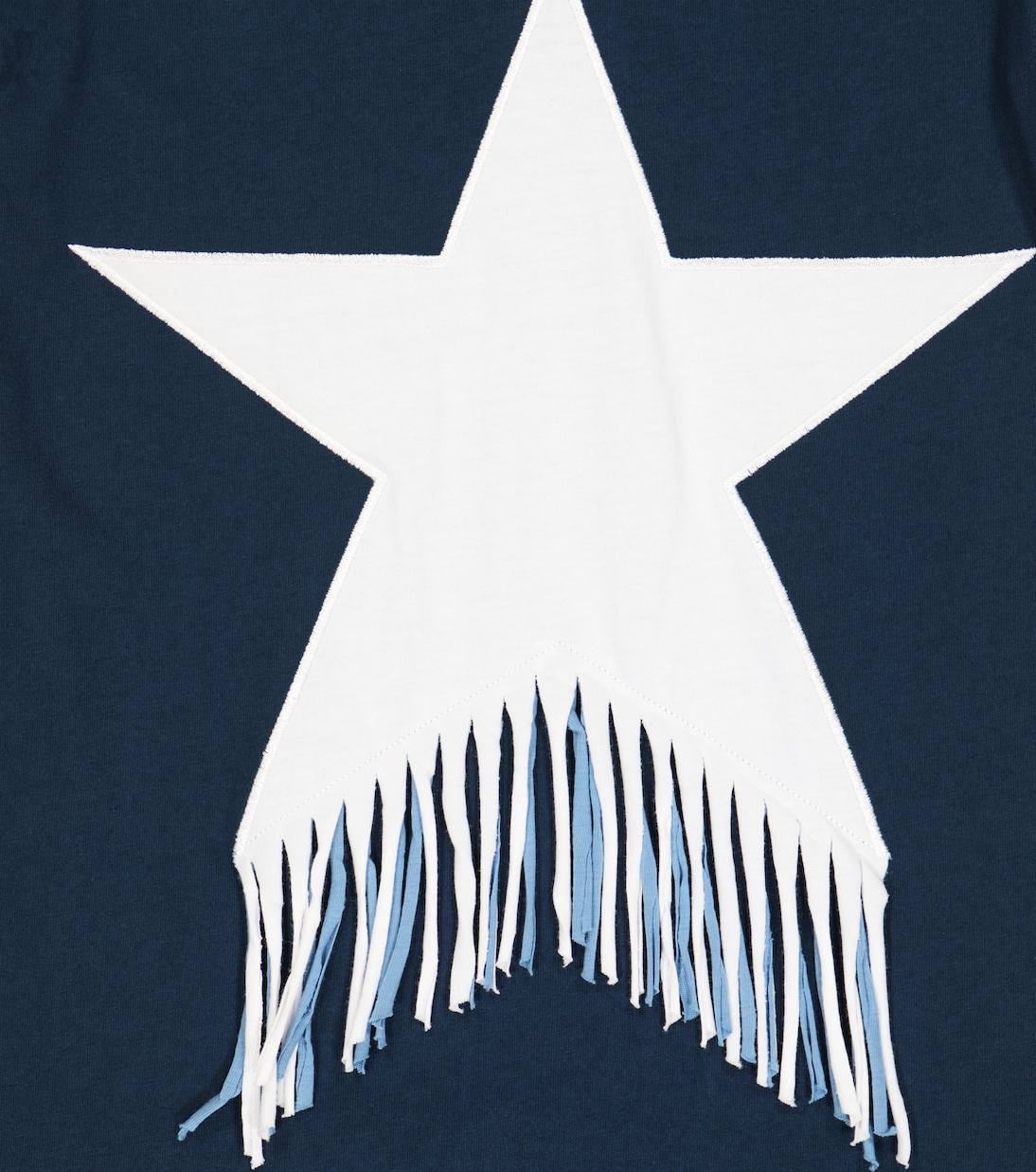 Star fringed cotton jersey T-shirt dress | Stella McCartney Kids