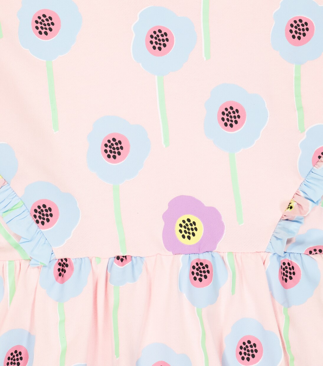 Bedrucktes Kleid aus Baumwoll-Jersey | Stella McCartney Kids