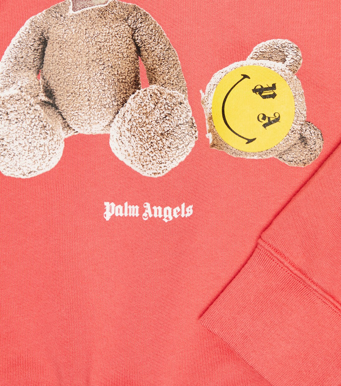 x Smiley - Felpa in jersey di cotone con stampa | Palm Angels Kids