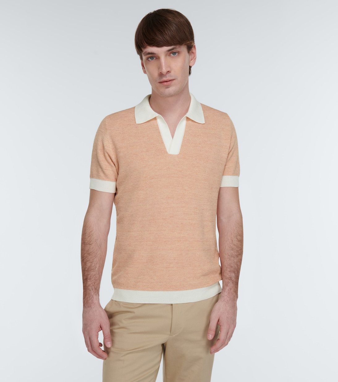 Polo en coton et lin | Thom Sweeney