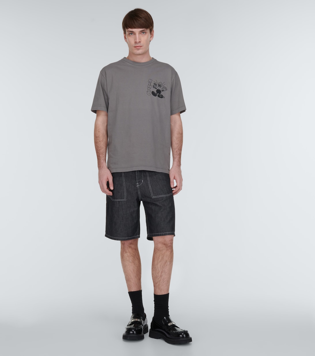 Shorts Sailor en denim bordados | Kenzo