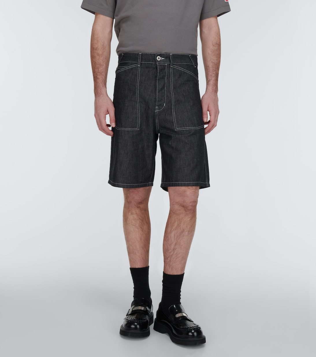 Shorts Sailor en denim bordados | Kenzo