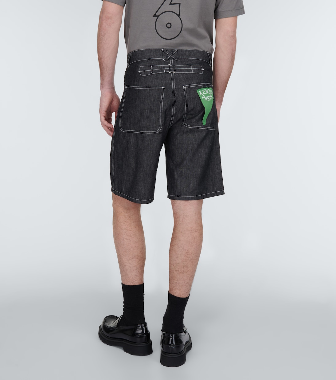 Shorts Sailor en denim bordados | Kenzo