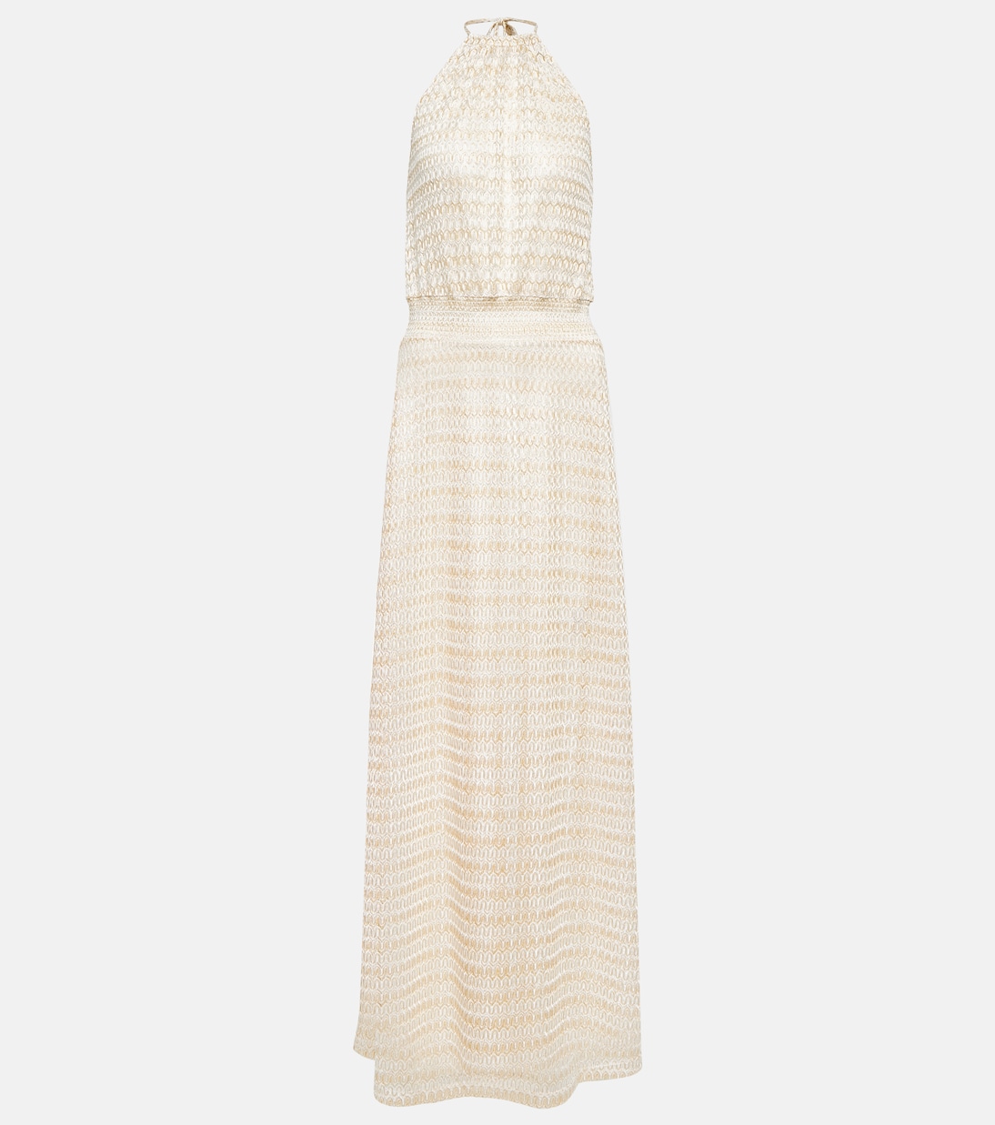 Vestido largo Maisie con cuello halter | Melissa Odabash