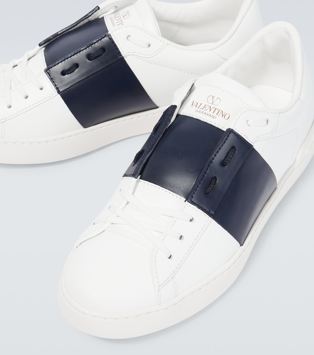Open leather sneakers | Valentino Garavani