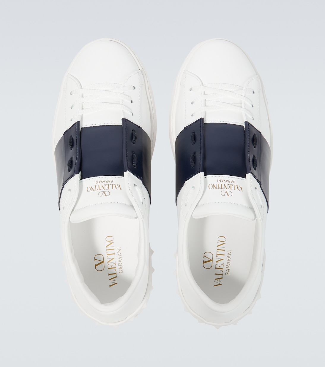 Open leather sneakers | Valentino Garavani