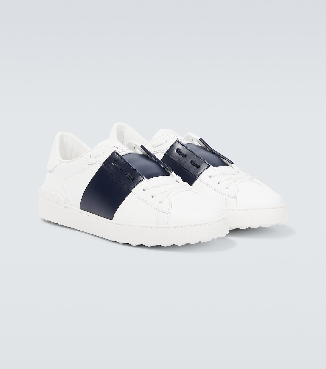 Open leather sneakers | Valentino Garavani