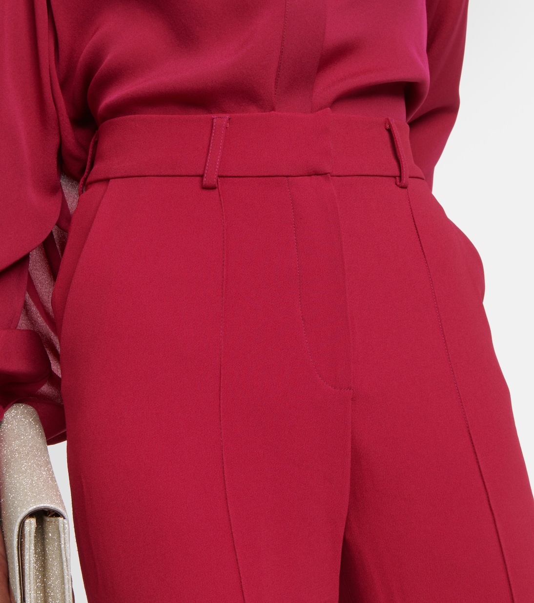 High-rise crêpe flared pants | Elie Saab