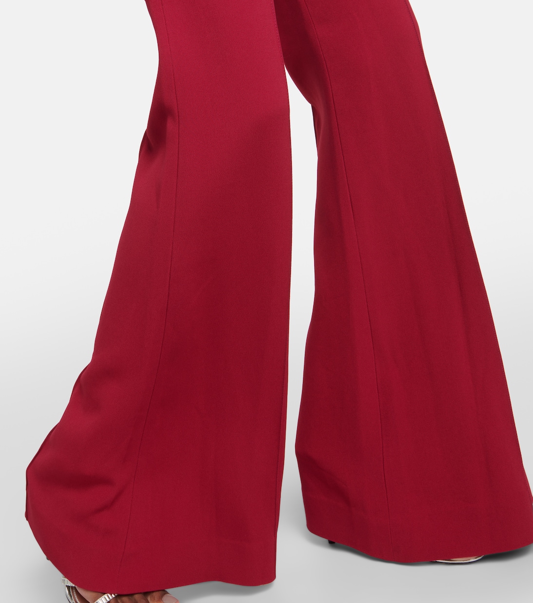 High-rise crêpe flared pants | Elie Saab