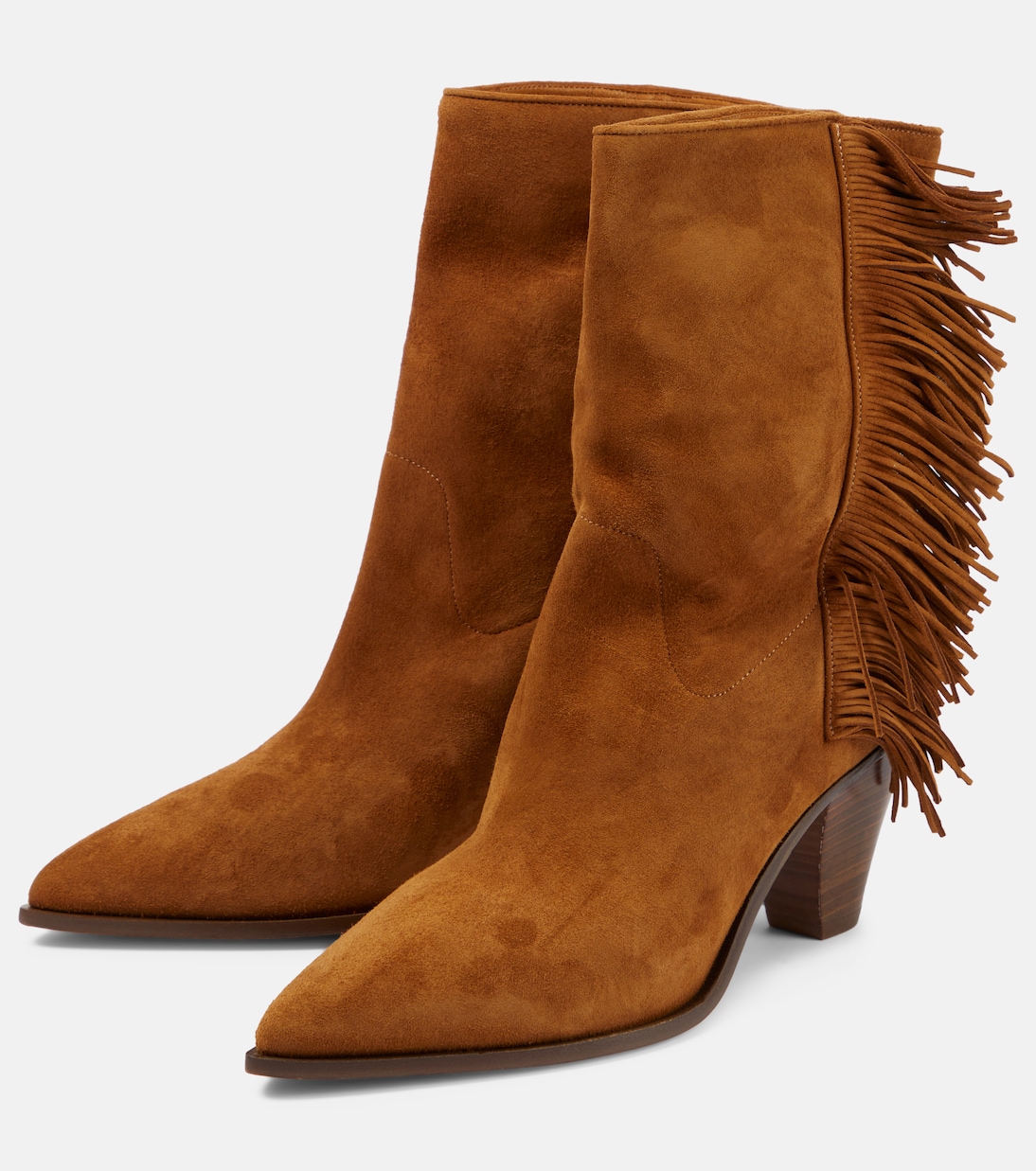 Marfa fringed suede ankle boots | Aquazzura