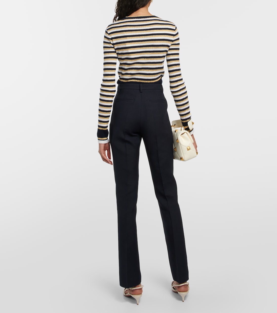 Pantaloni in seta a vita alta | Valentino