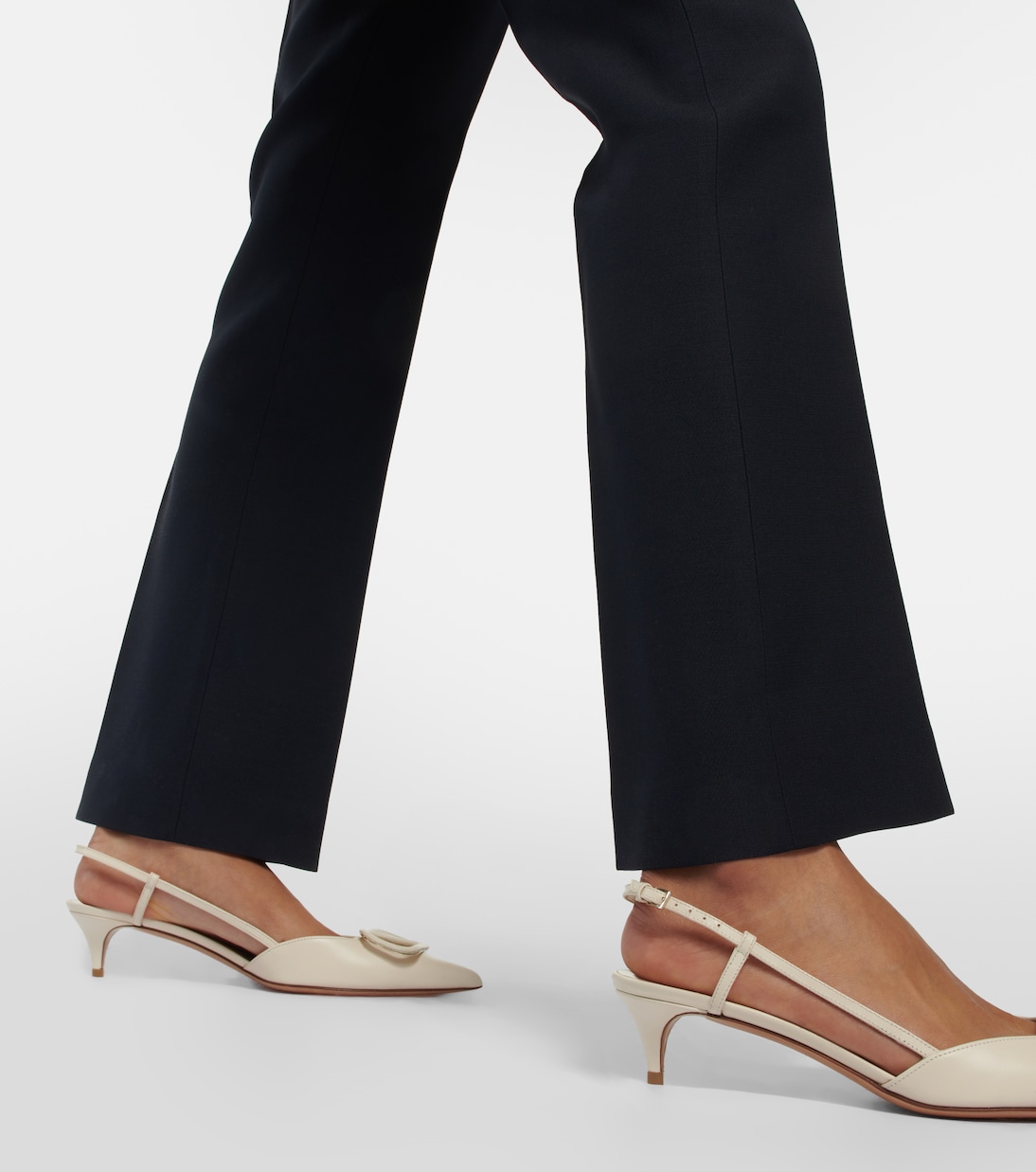 Pantaloni in seta a vita alta | Valentino