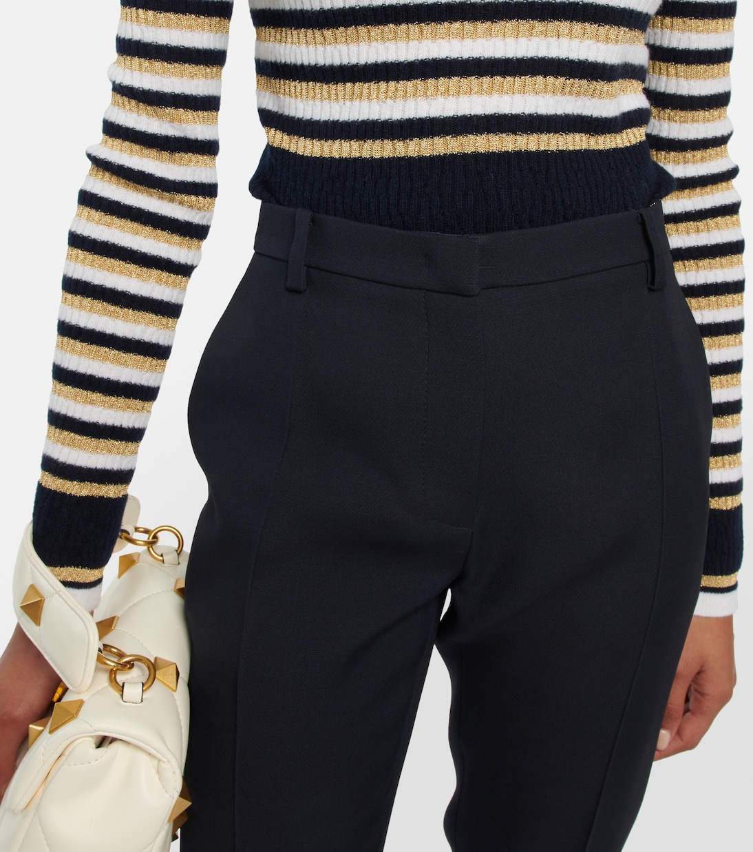 Pantaloni in seta a vita alta | Valentino