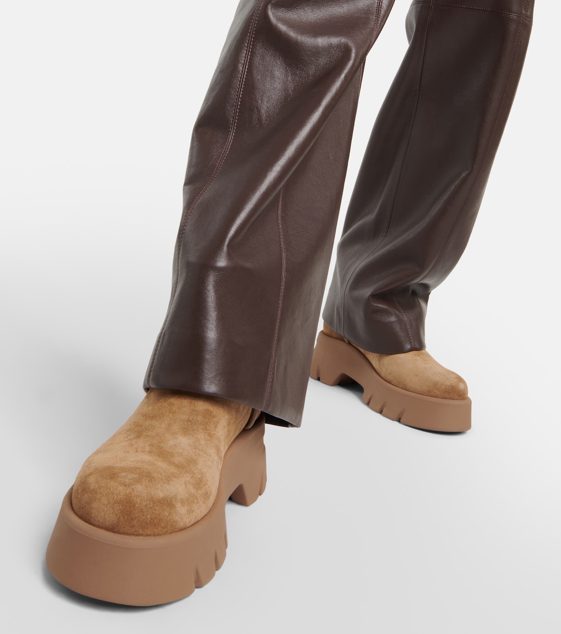 Shearling-lined suede ankle boots | Gianvito Rossi