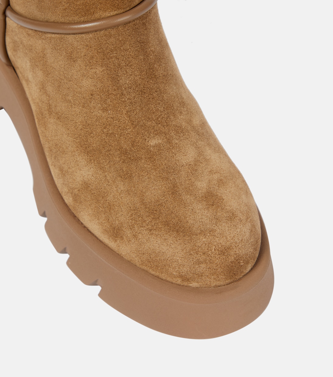 Shearling-lined suede ankle boots | Gianvito Rossi