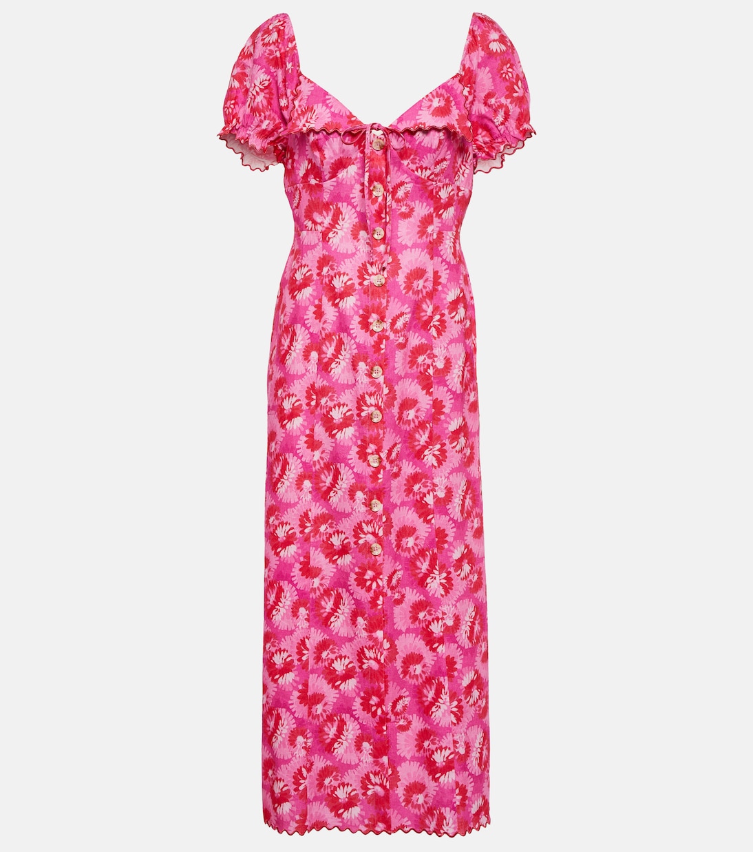 Briella printed linen-blend midi dress | Rixo