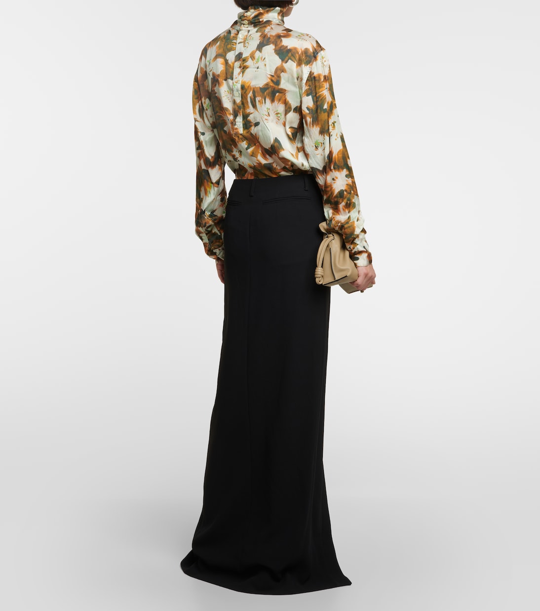Jupe longue en crêpe | Dries Van Noten