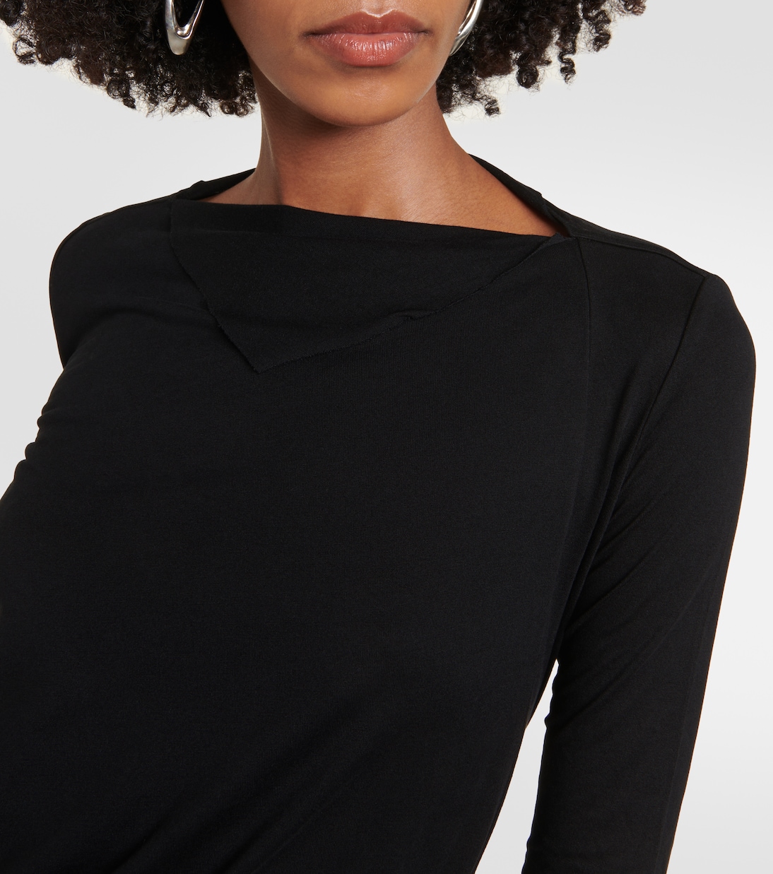 Vestido midi Lilies de jersey drapeado | Rick Owens