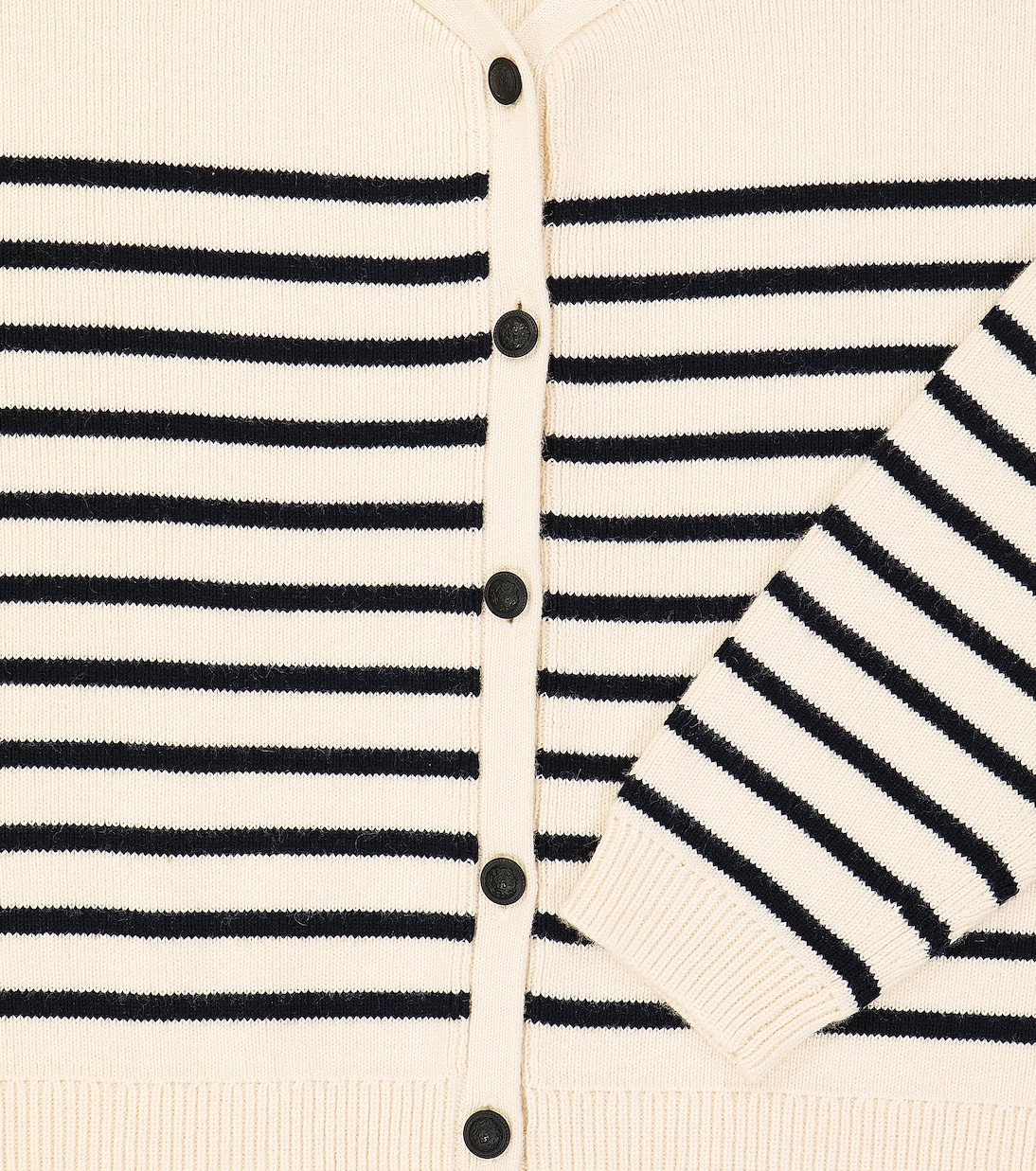 Cardigan Demy in lana e cotone a righe | Bonpoint