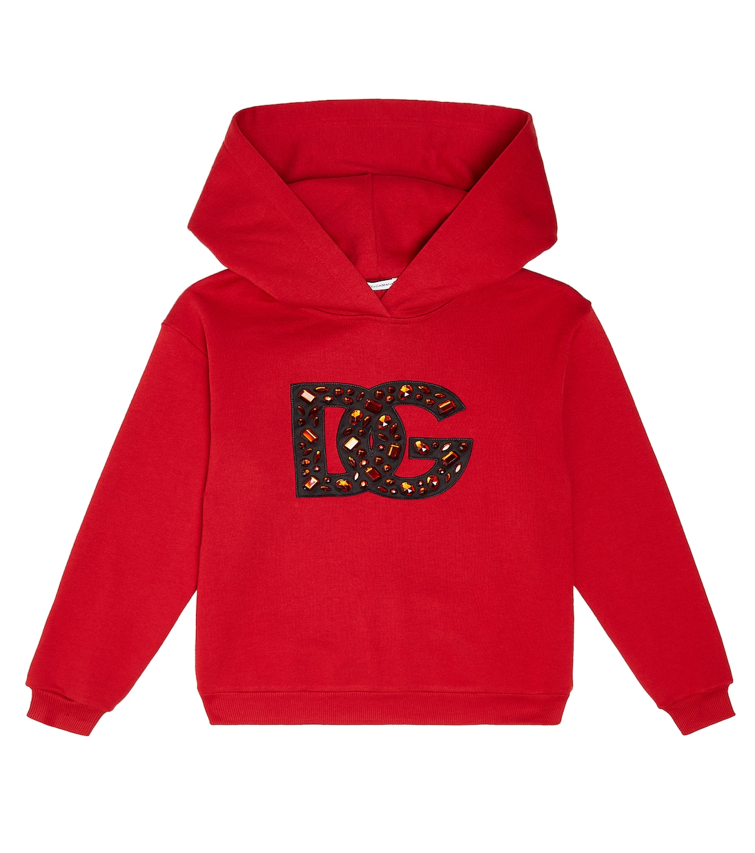 Felpa in jersey di cotone con cappuccio | Dolce&Gabbana Kids
