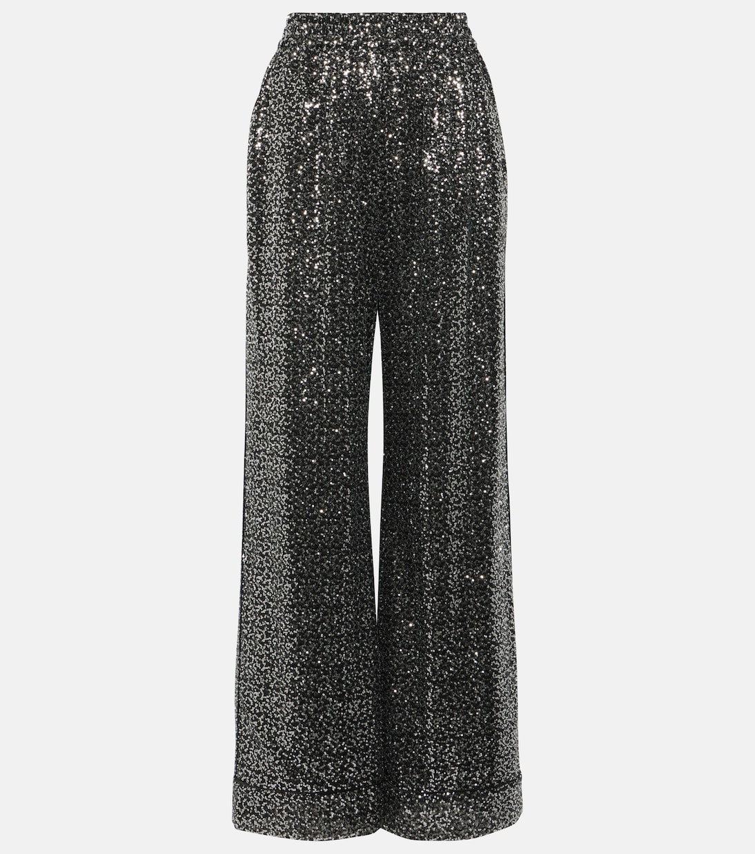 Pantalon ample à taille haute à sequins | Dolce&Gabbana