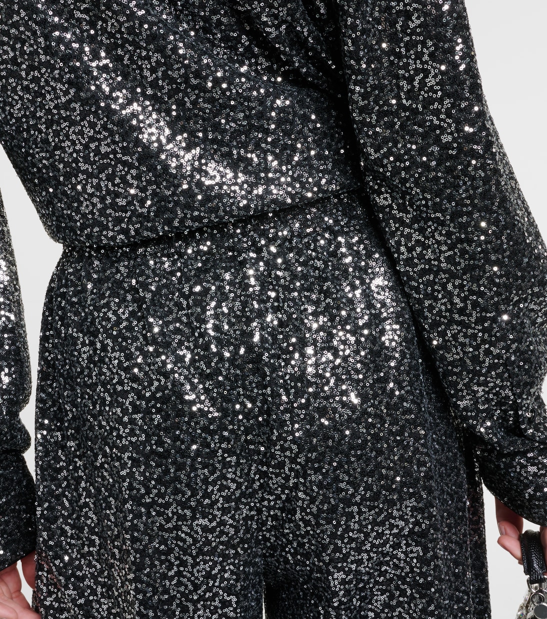 Pantalon ample à taille haute à sequins | Dolce&Gabbana