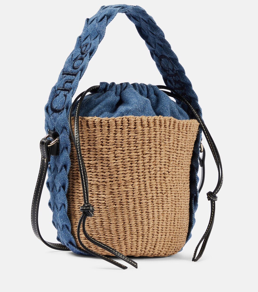 Secchiello Woody Small in rafia | Chloé