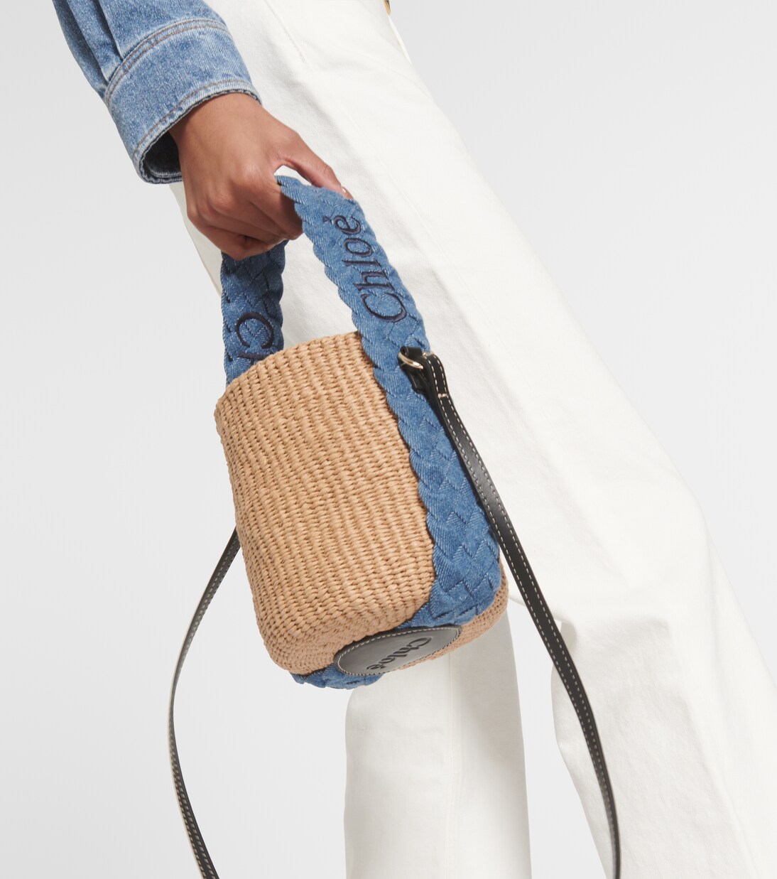 Secchiello Woody Small in rafia | Chloé