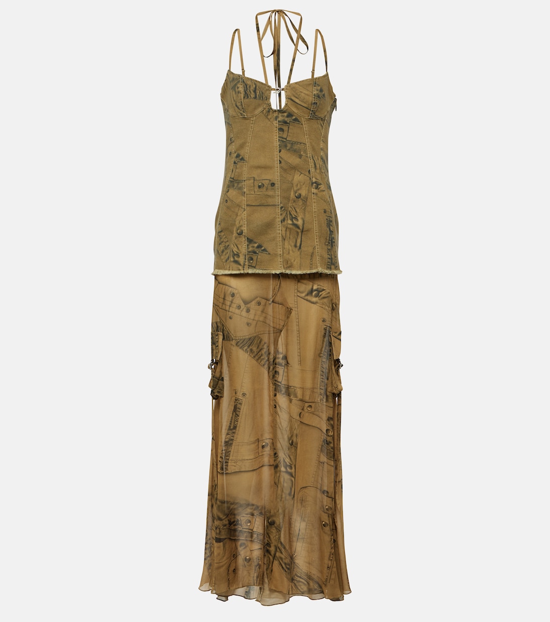 Abito lungo con stampa | Blumarine