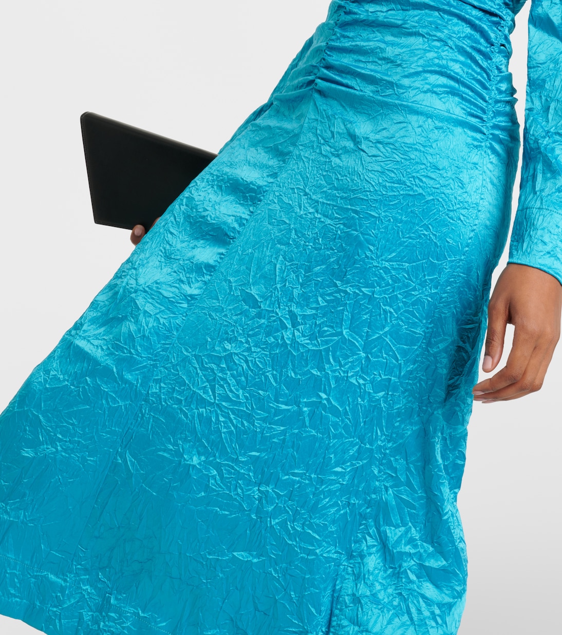 Satin midi dress | Ganni