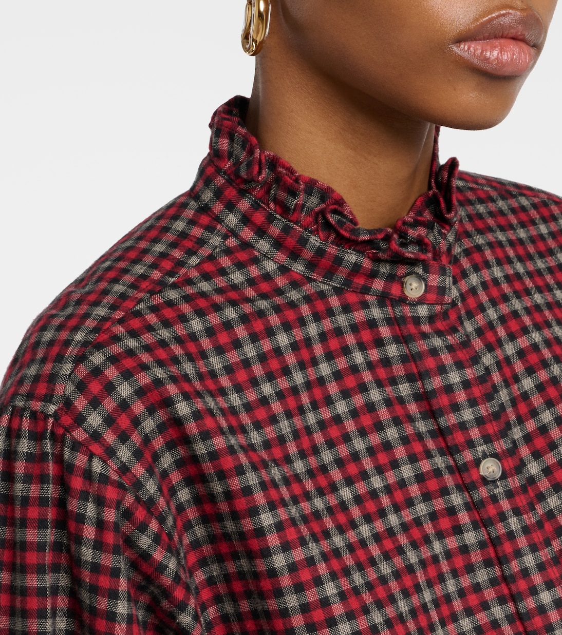 Saoli checked cotton poplin shirt | Marant Etoile