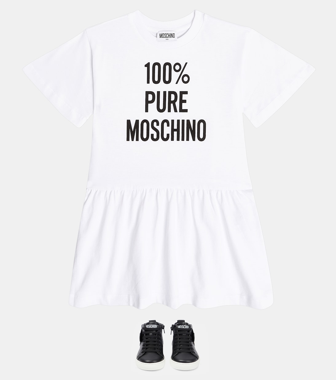 Kleid aus Baumwoll-Jersey | Moschino Kids