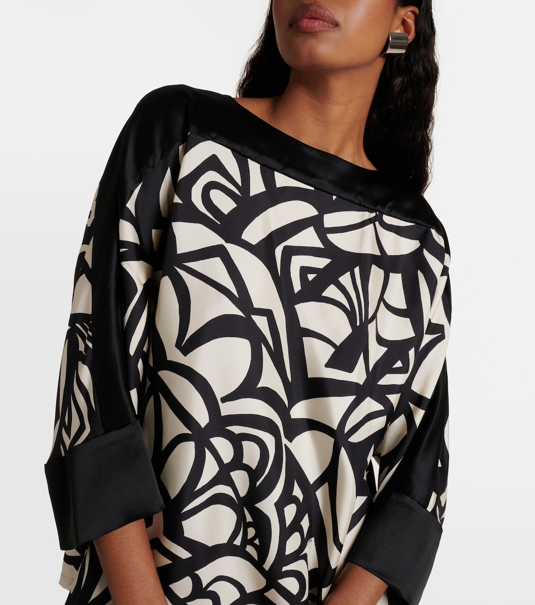 Bedrucktes Top Quaglia aus Seidensatin | Max Mara