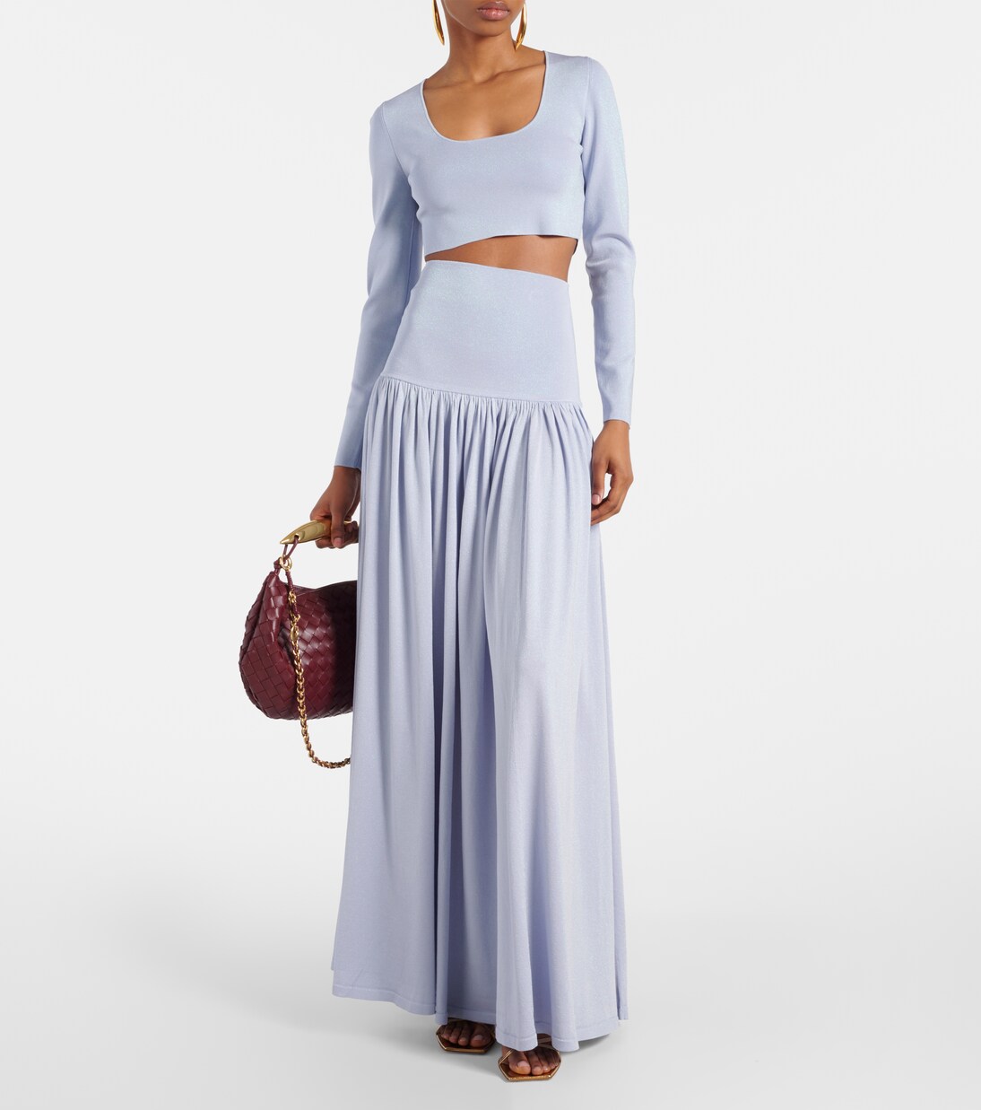 Natura Metallic maxi skirt | Zimmermann