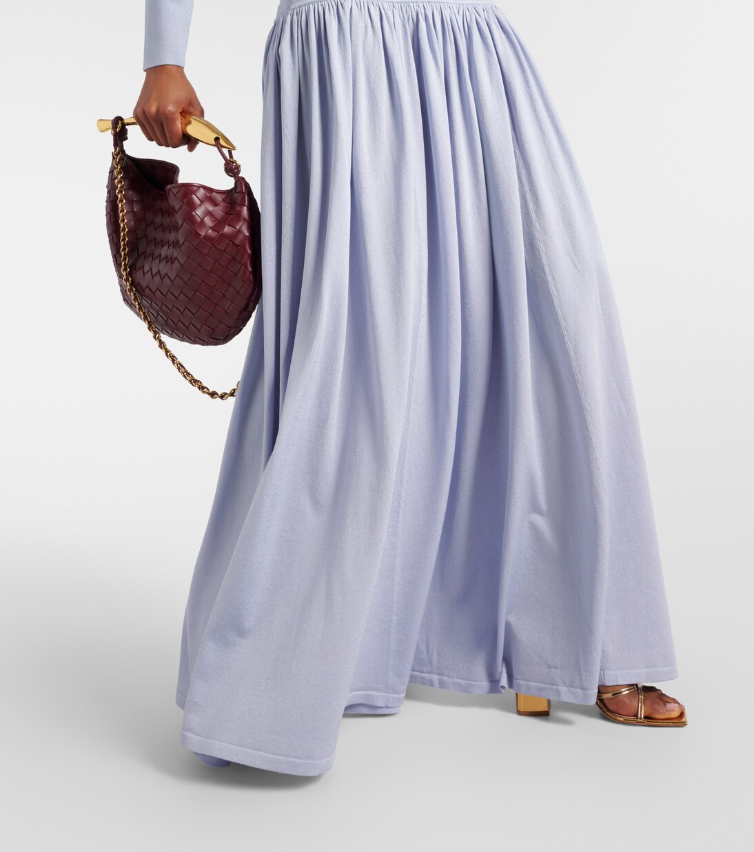 Natura Metallic maxi skirt | Zimmermann