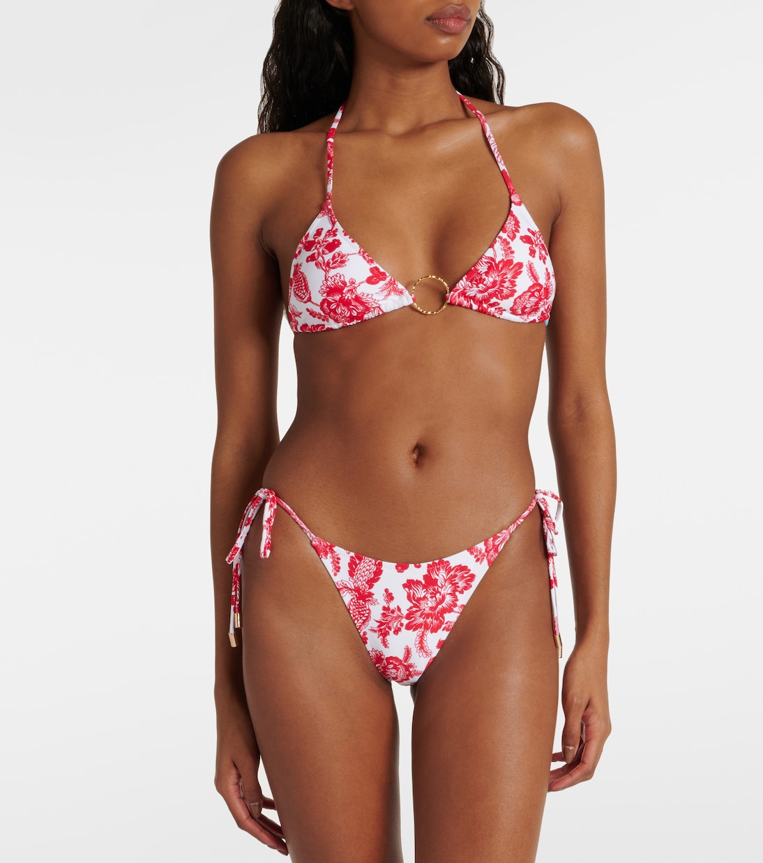 Top bikini Miami con anello e stampa | Melissa Odabash