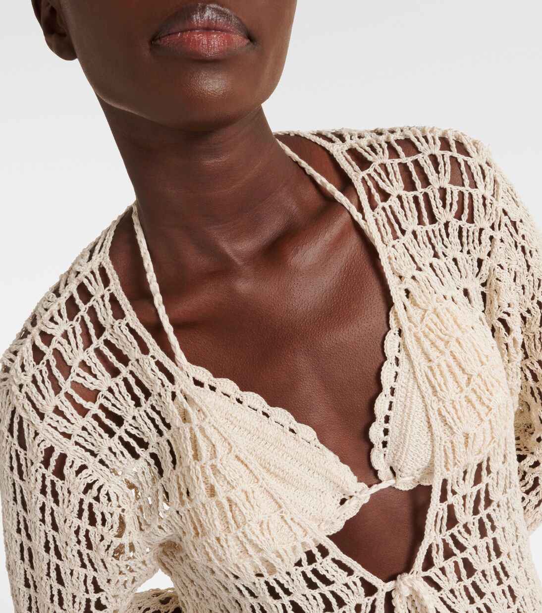Cardigan in crochet di cotone | Anna Kosturova