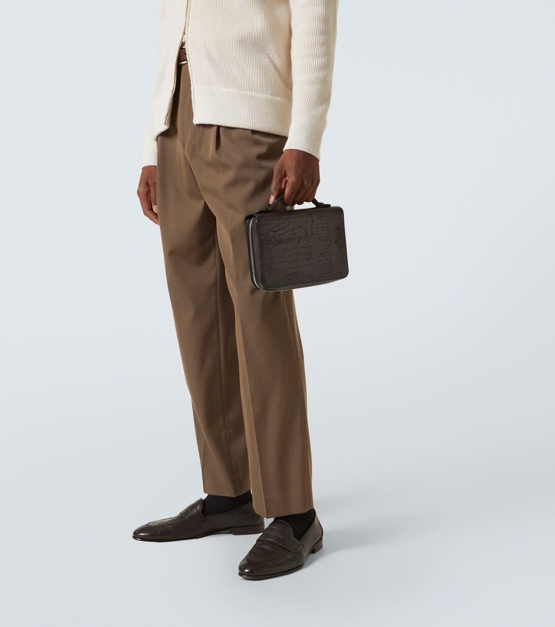 Un Jour Scritto leather briefcase in black - Berluti | Mytheresa
