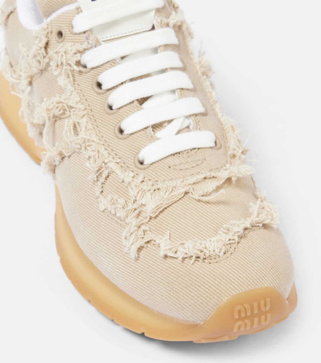 Sneakers in denim | Miu Miu