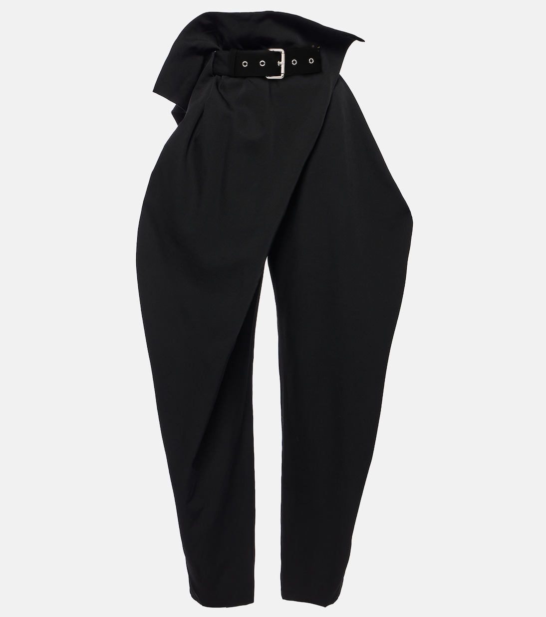 Draped high-rise wool tapered pants | JW Anderson