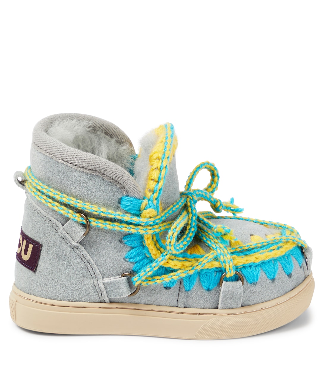 Bottines en daim et shearling | Mou Kids